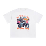 Skeleton Rider Graphic Tee-INNBLAC Fashion Apparel