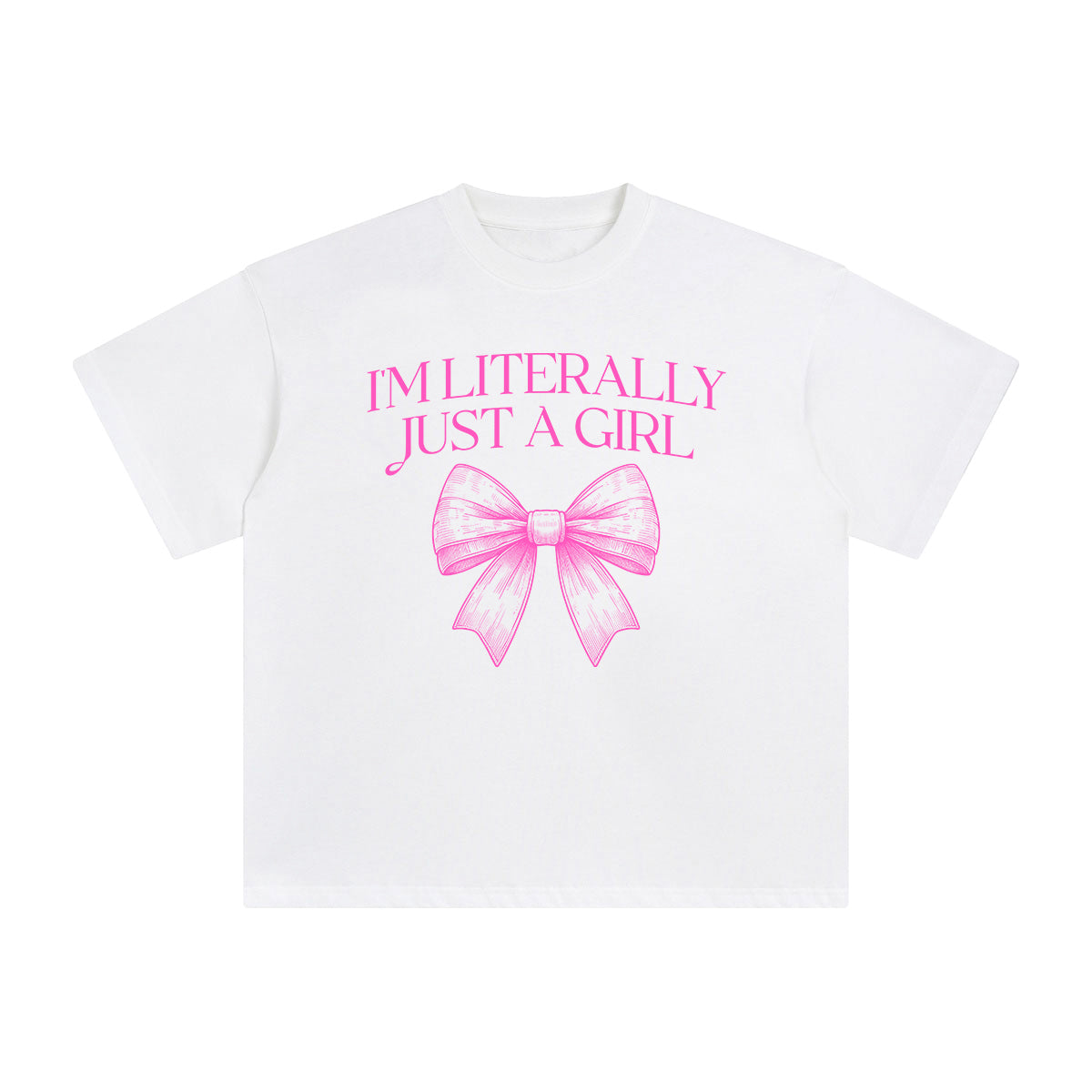 I'm Literally Just A Girl Graphic Tee-INNBLAC Fashion Apparel
