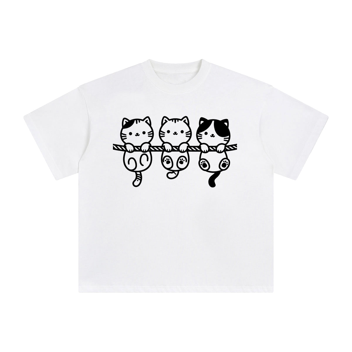 Kitten Graphic Tee-INNBLAC Fashion Apparel