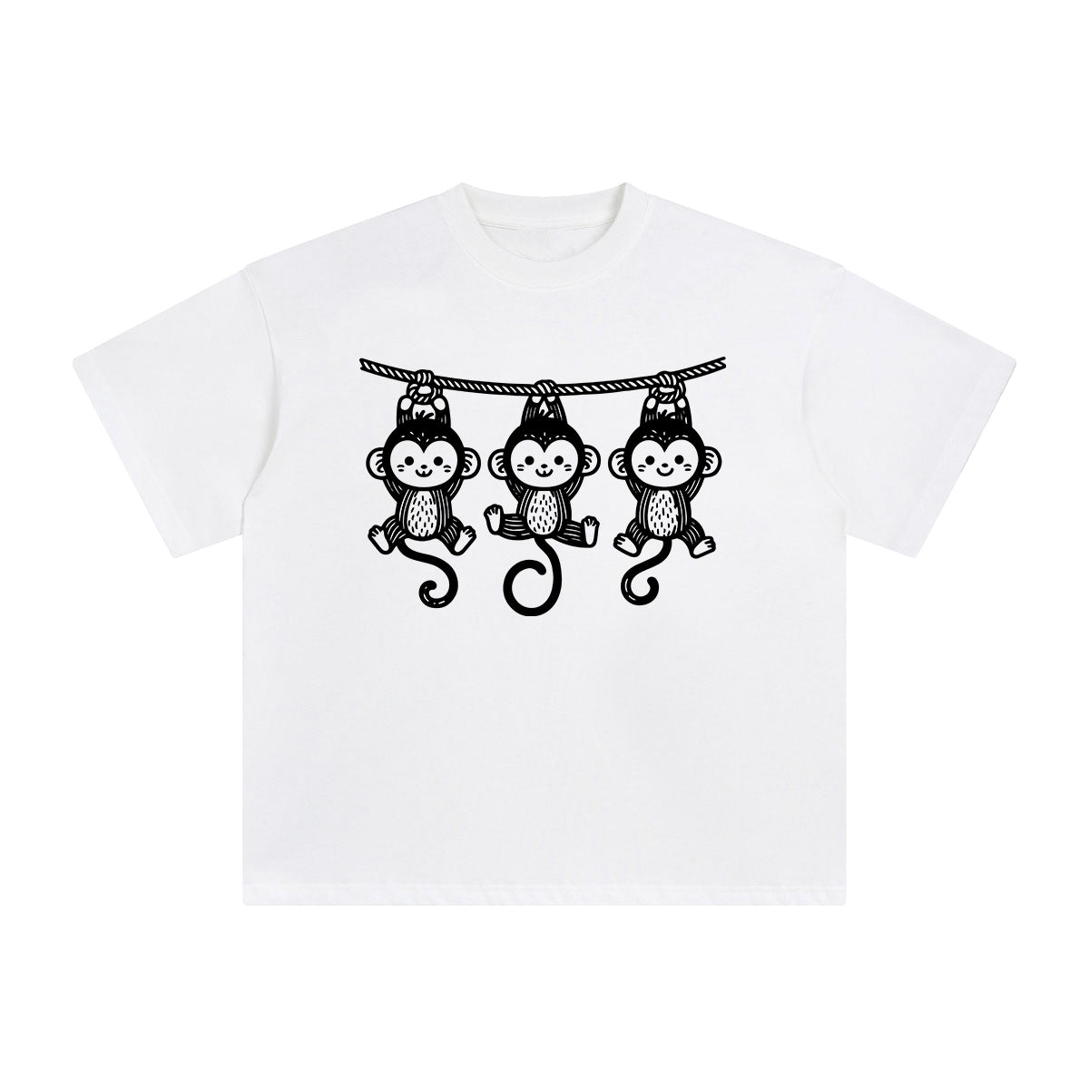 Monkey Graphic Tee-INNBLAC Fashion Apparel