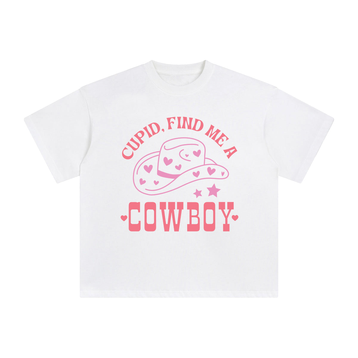 Cupid Find Me A Cowboy Graphic Tee-INNBLAC Fashion Apparel