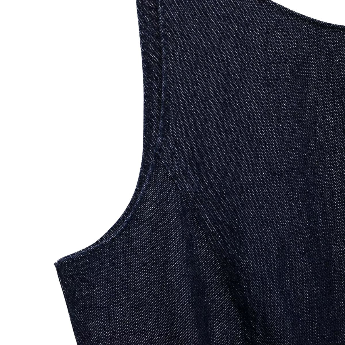 Falda vaquera con bordado de perlas y lavado vintage