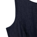 Falda vaquera con bordado de perlas y lavado vintage