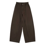 Relaxed Pleated Wide Leg Trousers