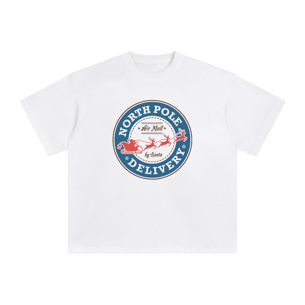 North Pole Delivery Graphic Tee-INNBLAC Fashion Apparel