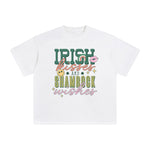 Irish Kisses And Shamrock Wishes Graphic Tee-INNBLAC Fashion Apparel