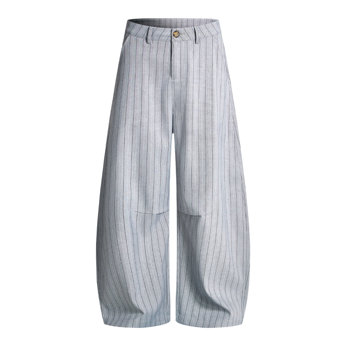 Vintage Pinstripe Baggy Wide-Leg Trousers