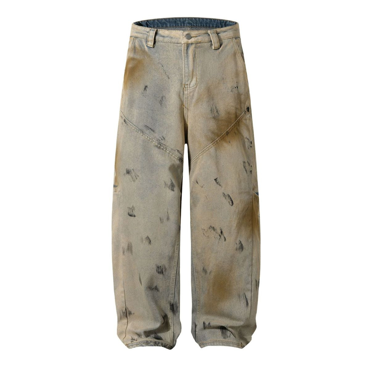 Smoke Rise Muddy Washed Barrel-Leg Jeans