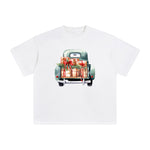 Vintage Christmas Truck Graphic Tee-INNBLAC Fashion Apparel