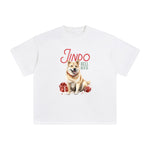Christmas Jindo Graphic Tee-INNBLAC Fashion Apparel