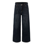 Vintage Slub Denim Wide Leg Jeans