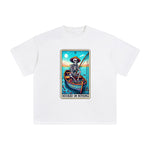 Skeleton Fishing Graphic Tee-INNBLAC Fashion Apparel