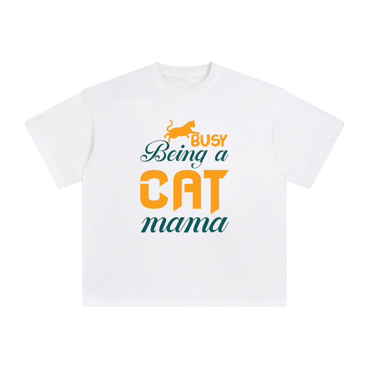Busy Being A Cat Mama Graphic Tee-INNBLAC Fashion Apparel