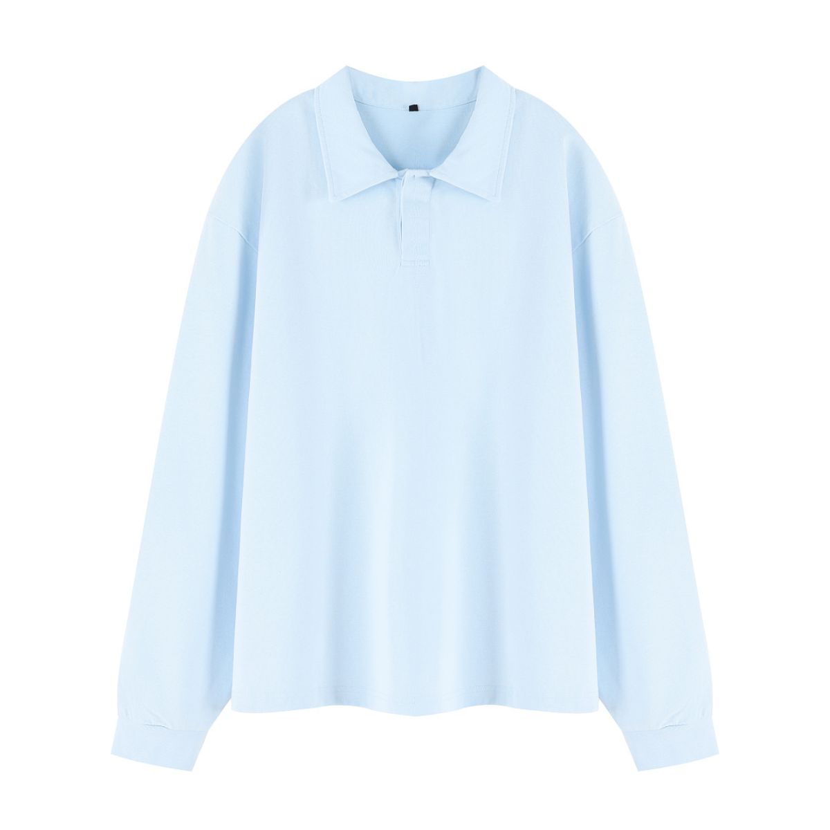 Heavyweight Vintage Cotton Collared Long Sleeve Sweatshirt