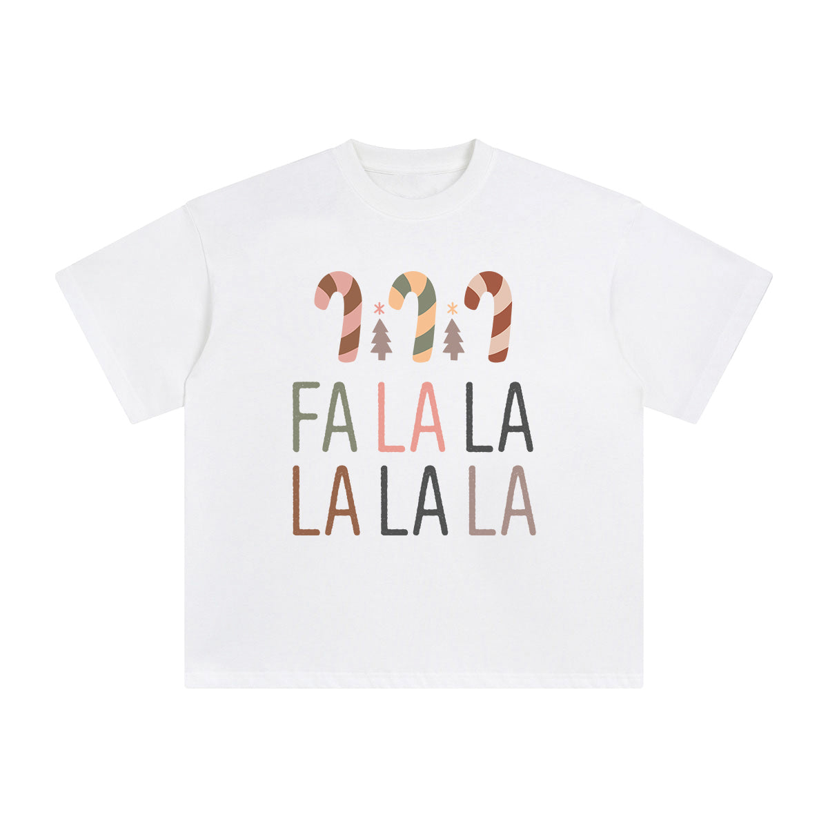 FALALA Boho Christmas Graphic Tee-INNBLAC Fashion Apparel