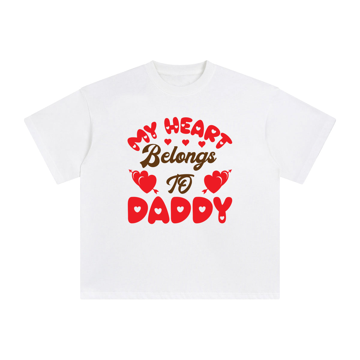 My Heart Belongs To Daddy Graphic Tee-INNBLAC Fashion Apparel