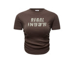Pleated Waist Graphic Crop Top-INNBLAC Fashion Apparel
