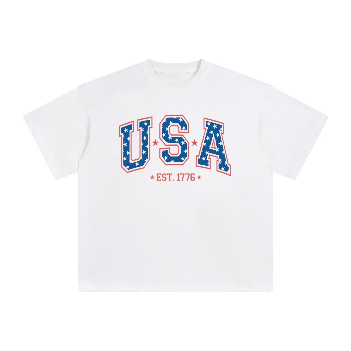 USA EST.1776 Graphic Tee-INNBLAC Fashion Apparel
