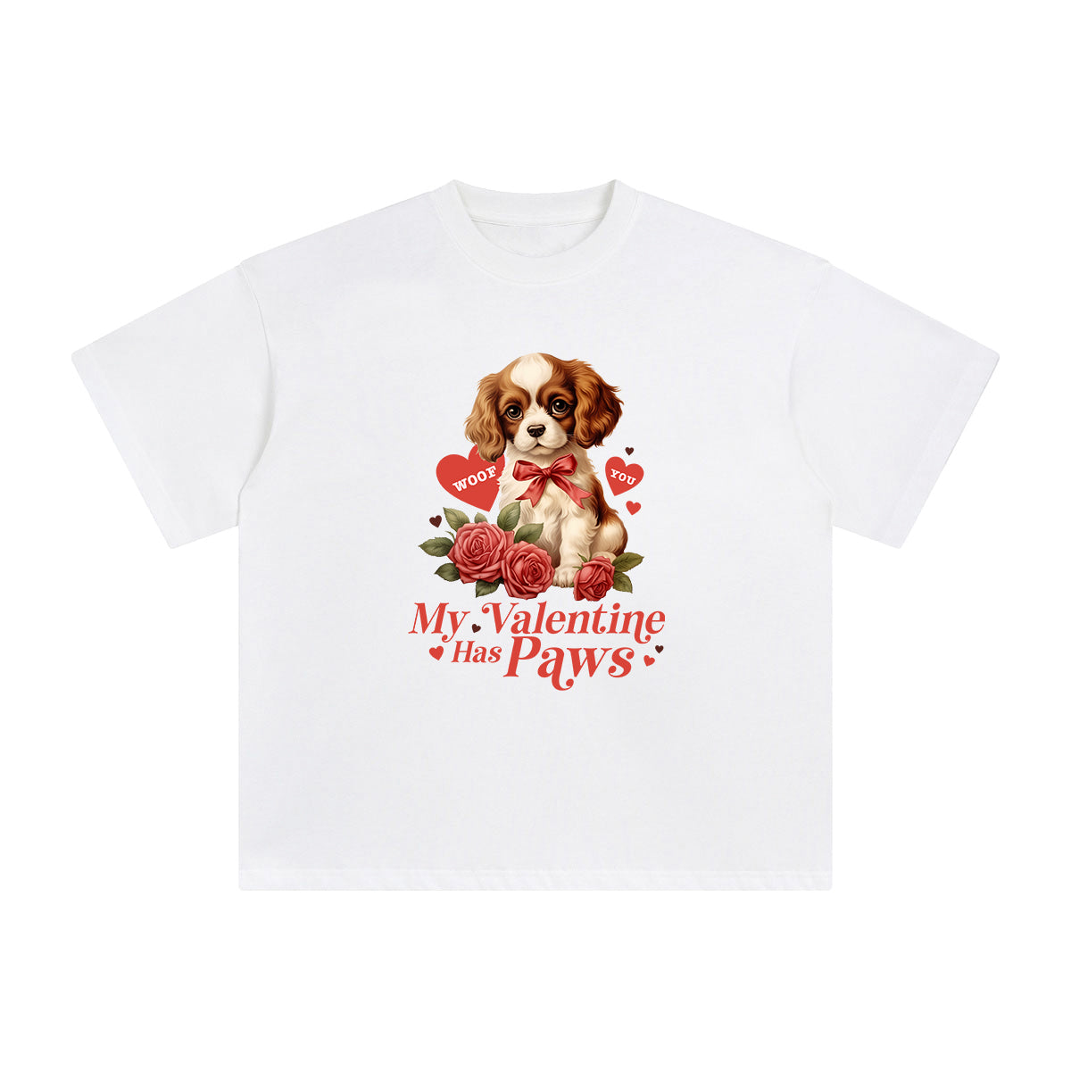 My Valentine Has Paws Graphic Tee-INNBLAC Fashion Apparel
