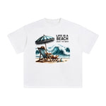Life Is A Beach Enjoy The Waves Graphic Tee-INNBLAC Fashion Apparel