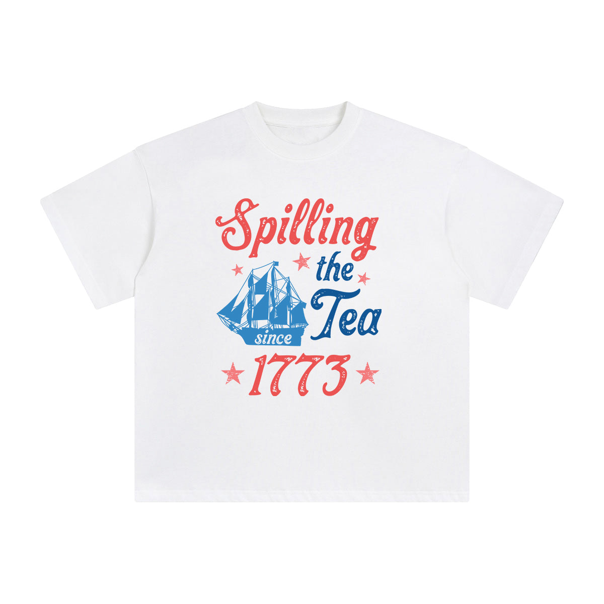 Spilling The Tea 1773 Graphic Tee-INNBLAC Fashion Apparel