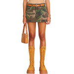 Women's Camouflage Print Mini Skirt