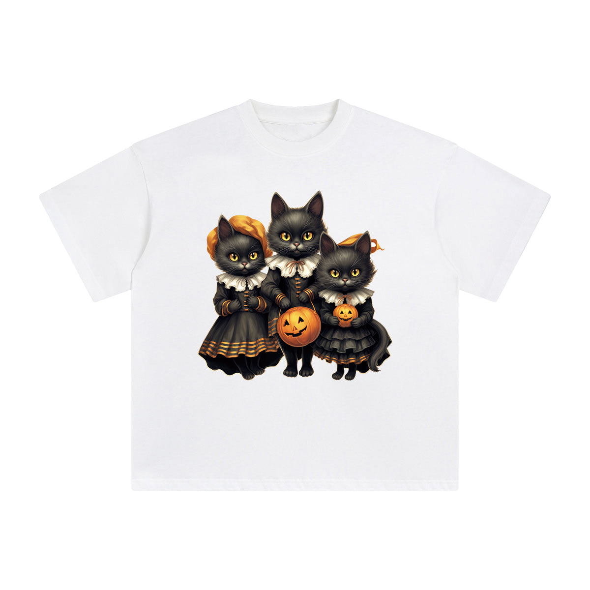 Three Black Cat Graphic Tee-INNBLAC Fashion Apparel