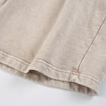 Men's Casual Washed Drawstring Sweat Shorts