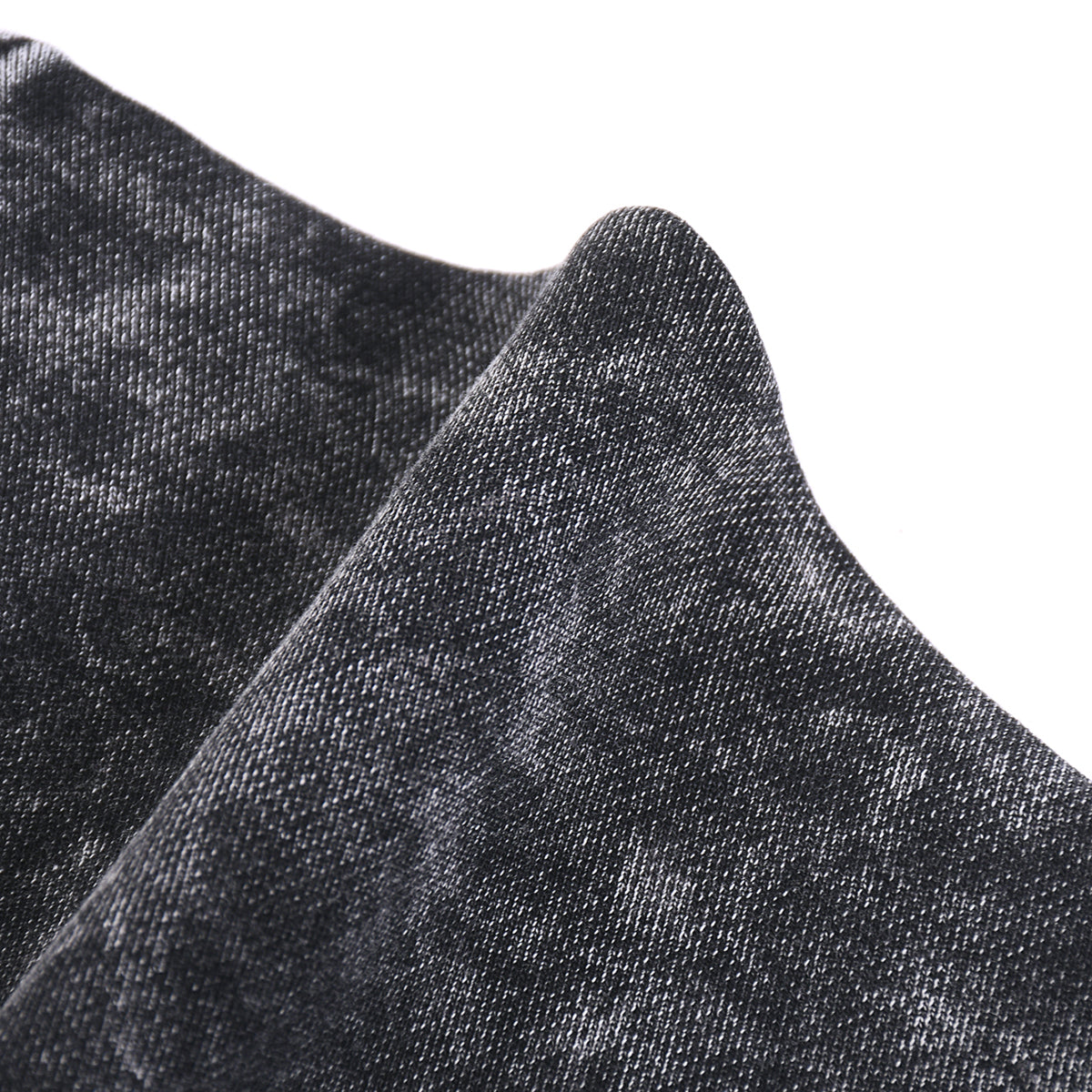 Stone-Washed Distressed Loose-Fit Sweatshirt