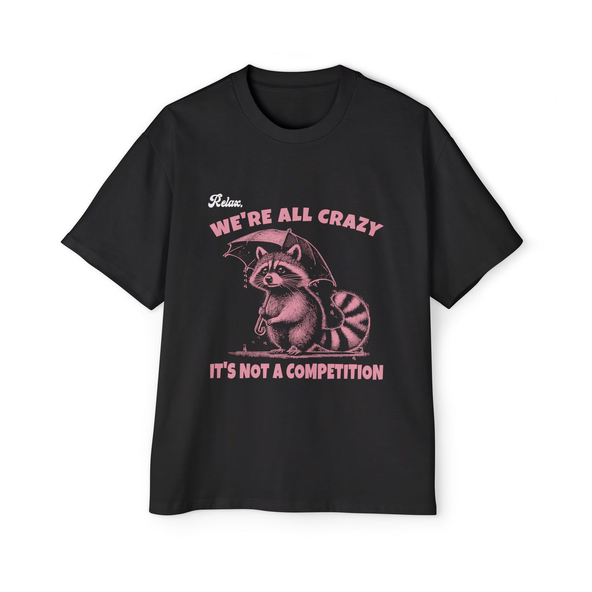 Opossum With Umbrella Graphic Tee-INNBLAC Fashion Apparel