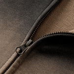 Tiger Stripes Gradient Color Zip Up Hoodie