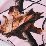 Nature Inspired Pink Camo Leaf Print Casual Tank