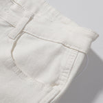 Snap Detail Slight Flared Hem Cargo Pants