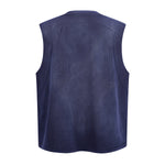 Chest Pocket Knit Sleeveless Relaxed Fit Muscle Tank