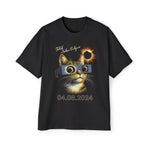 Total Solar Eclipse Cat Graphic Tee-INNBLAC Fashion Apparel