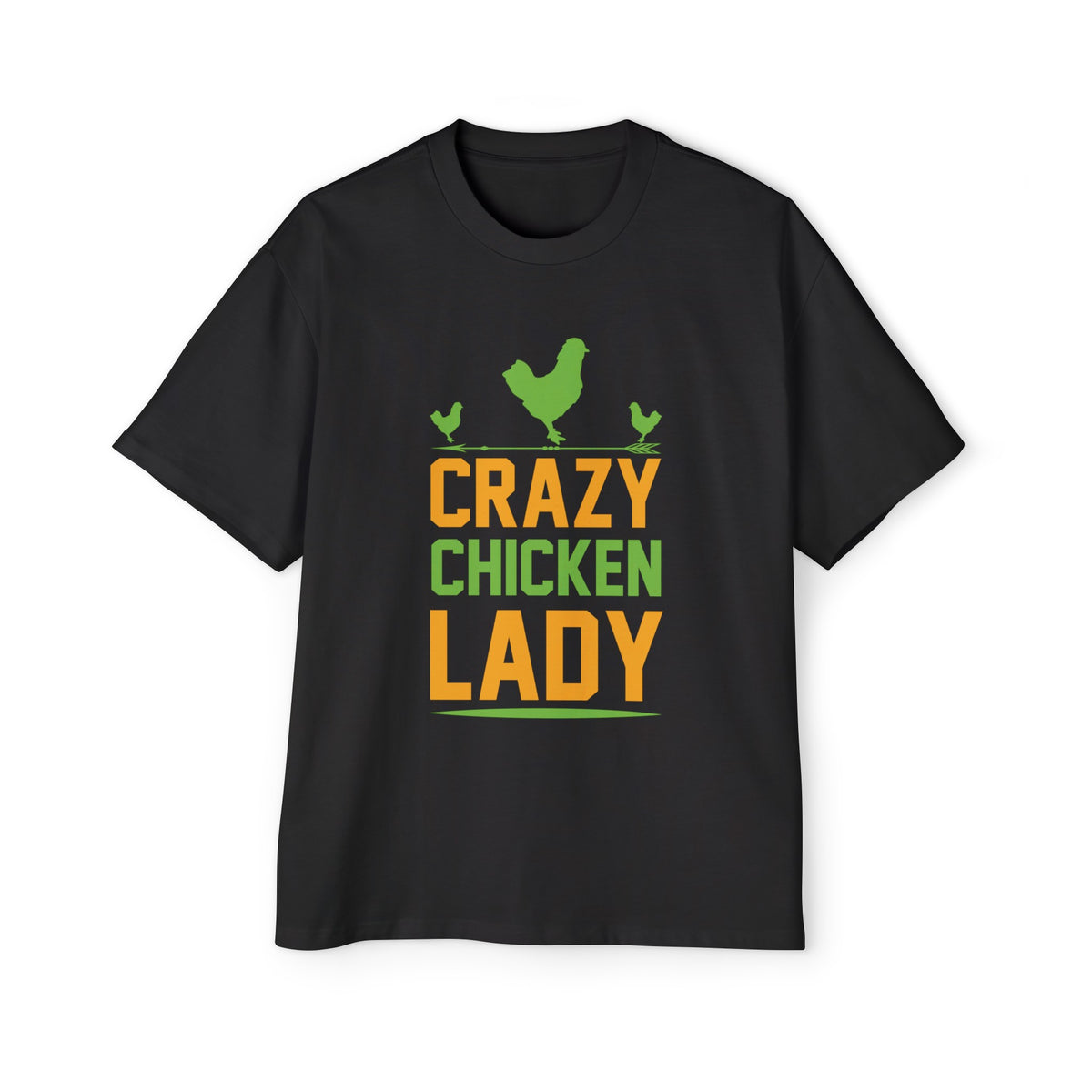 Crazy Chicken Lady Graphic Tee-INNBLAC Fashion Apparel