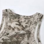 Forest Print Camo Nature Inspired Sleeveless Tank