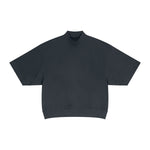 Oversized Mock Neck Short Sleeve T-shirt