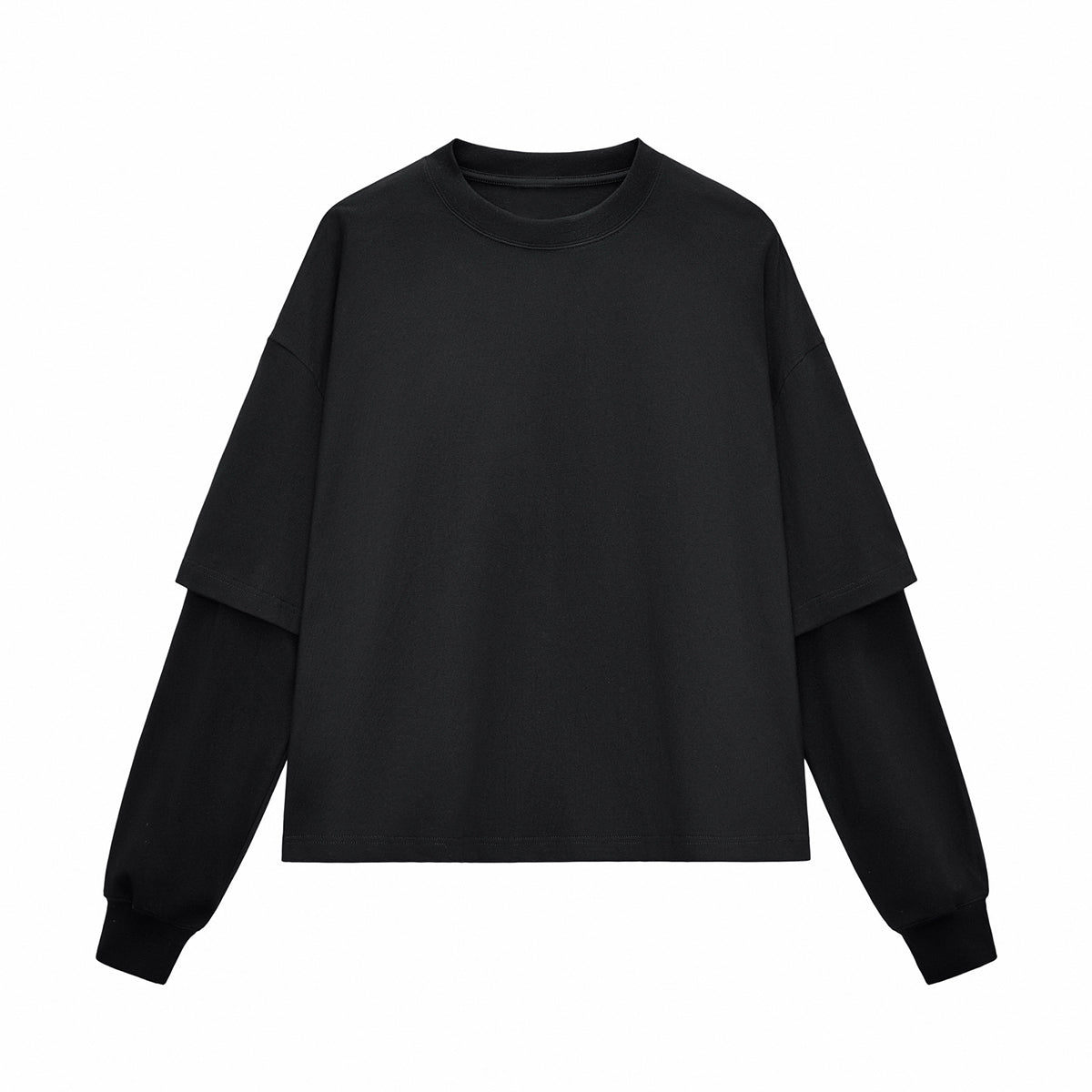 Boxy Fit Two-Layer Sleeve T-Shirt 280gsm