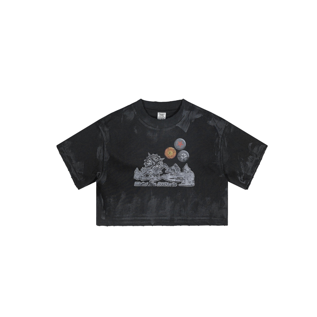 Washed Baggy Fit Graphic Crop Top-INNBLAC Fashion Apparel