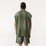 Raw Edge Distressed Muscle Tank 8.55oz