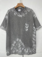 INNBLAC Loose Fit Washed Painted T Shirt 7.5oz Gray