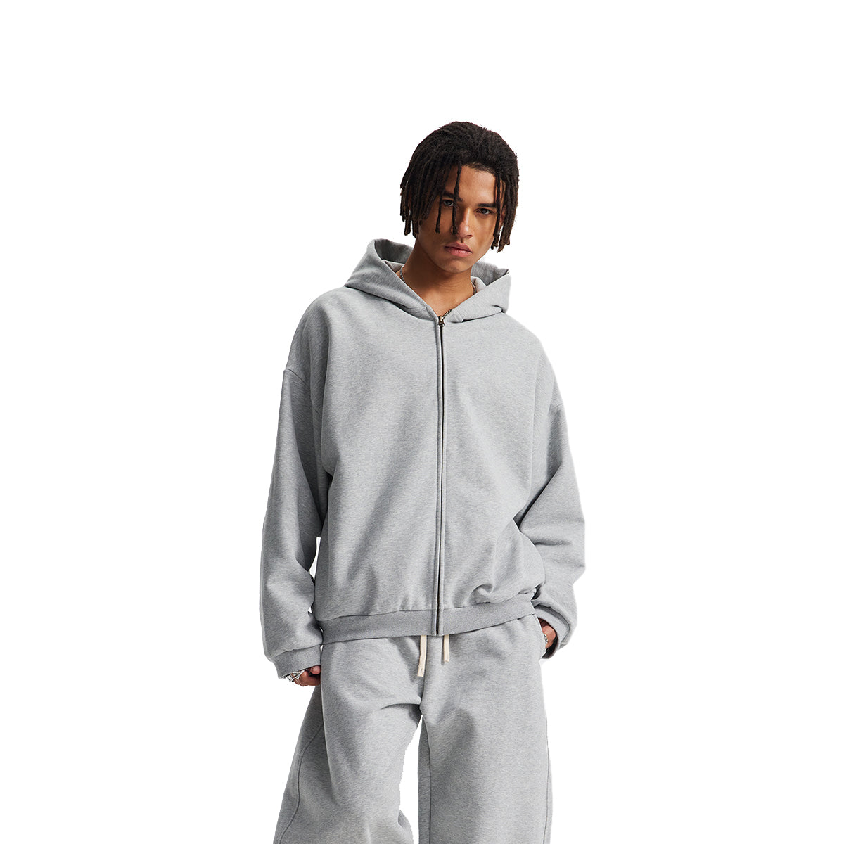Fleece Lined Full Zip Front Hoodie