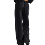 Distressed Washed Patchwork Jogger Pants