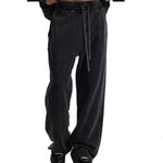 Distressed Washed Patchwork Jogger Pants