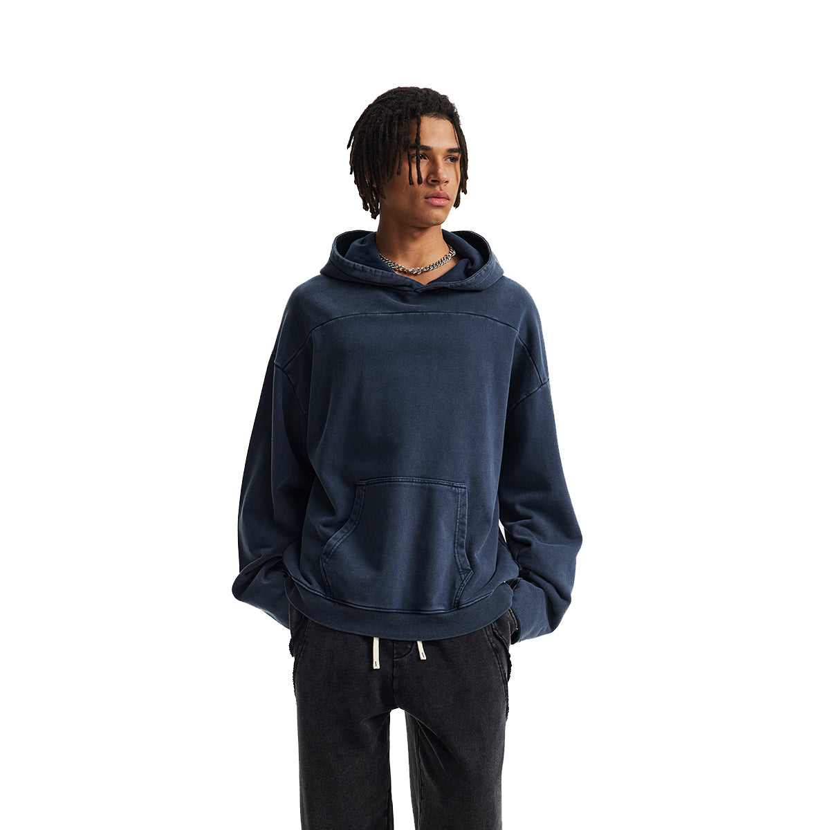 Washed Oversized Kangaroo Pocket Hoodie
