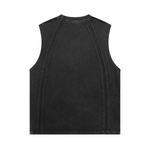 Raw Edge Patchwork Muscle Tank 8.25oz