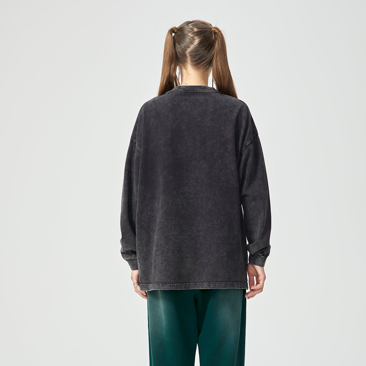 Stone Wash Crew Neck Sweatshirt 10.8oz