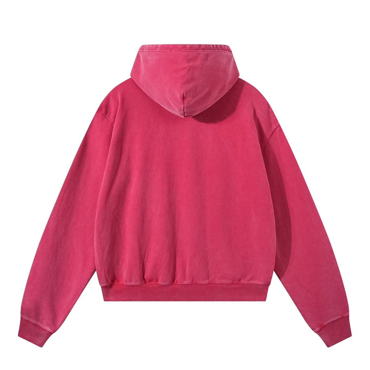Snow Wash Vintage Distressed Ripped Hoodie