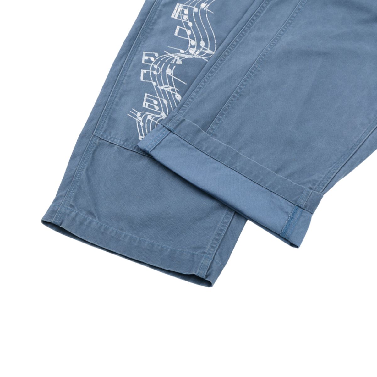 Printed Adjustable Waist Cargo Wide‑Leg Pants